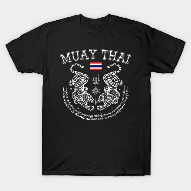 Muay Thai Fighter Kickboxing - Tiger Toi Muay Thailand T-Shirt by Print Cartel